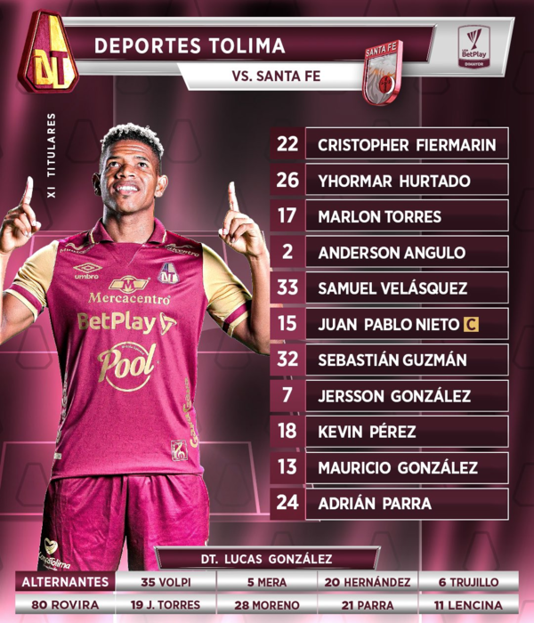 tolima vs. Santa Fe EN VIVO cuadrangulares semifinales Liga BetPlay ...