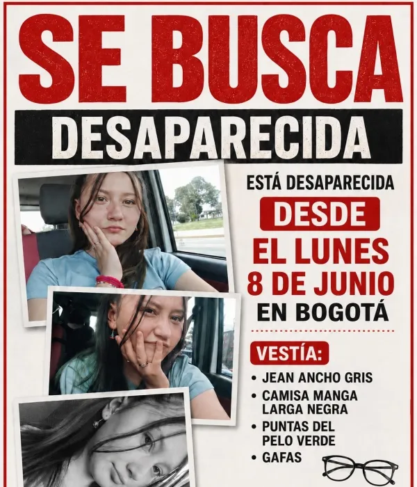 Menor de edad desaparecida en Kennedy.