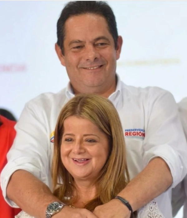 Elsa Noguera y Germán Vargas Lleras.
