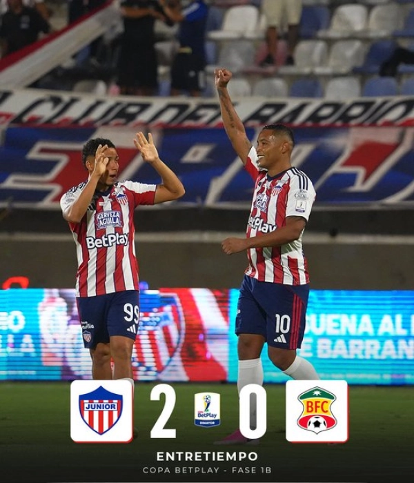 Junior se enredó y no pudo con Barranquilla en partido de la Copa Colombia