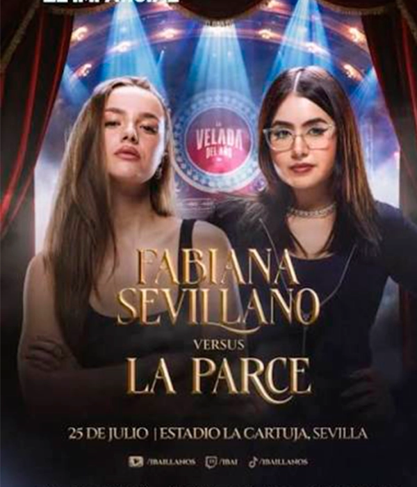 Póster del combate entre Fabiana Sevillano y La Parce en La Velada del Año 6