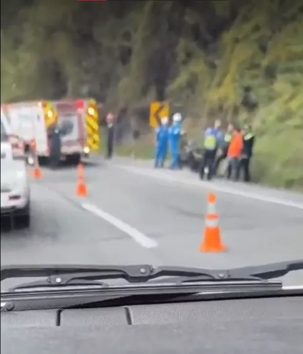 Lugar del accidente en la avenida Las Palmas.