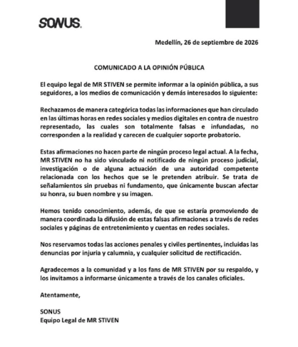 Esto dice la defensa de Stiven Tangarife.