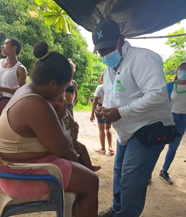 Se adelantaron jornadas de vacunación en el corregimiento de El Totumo.