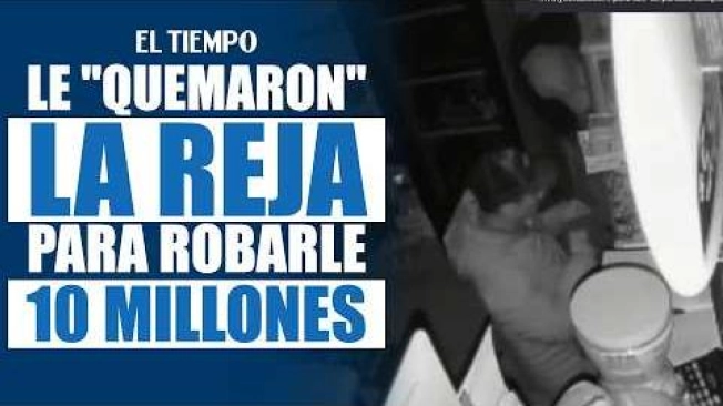 Ladrones utilizaron ácido para afectar la reja de seguridad de un establecimiento comercial en Ciudad Bolívar y se llevaron 10 millones de pesos en menos de una hora.