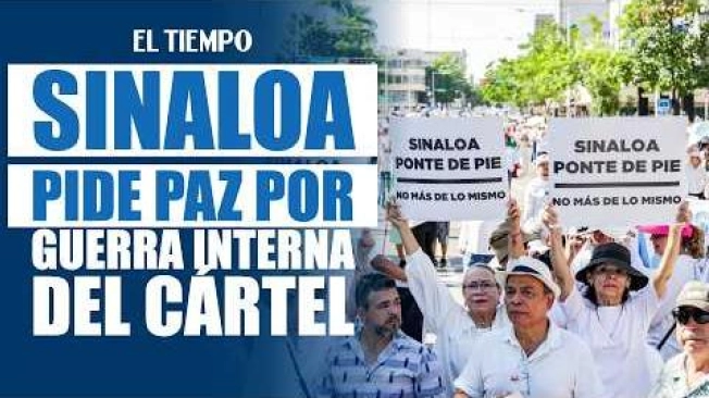 Miles de personas marcharon en Sinaloa, México, para exigir el fin de la violencia que azota al estado tras la guerra entre dos facciones rivales del cártel de Sinaloa. Con consignas como “¡Queremos paz!” y “Estoy harta de vivir con miedo”, los manifestantes pidieron que cesen las muertes de civiles y denunciaron el temor que ha marcado la vida cotidiana en Culiacán, capital del estado. #ElTiempo #NoticiasColombia #ÚltimaHora #Sinaloa #Culiacán #México #Violencia #ELTIEMPO

SUSCRÍBETE: https://bit.ly/eltiempoYT 

Síguenos en nuestras redes sociales:
X: https://twitter.com/eltiempo 
Facebook: https://www.facebook.com/eltiempo 
Instagram: https://www.instagram.com/eltiempo 

El Tiempo es el medio líder de noticias en Colombia, caracterizado por sus investigaciones y reportajes exclusivos, sobre:  justicia, deportes, economía, política, cultura, tecnología, innovación, cambio climático, entre otros eventos noticiosos en Colombia y el mundo.

Para mayor información ingresa a: https://www.eltiempo.com 

Otros canales de El Tiempo
Citytv: https://www.youtube.com/c/citytvbogota  
Bravíssimo Citytv: https://www.youtube.com/c/BRAVISSIMOCITYTV  
Portafolio: https://www.youtube.com/user/PortafolioCO  
Futbolred: https://www.youtube.com/c/FutbolRedCO
