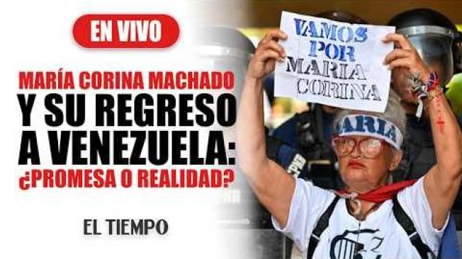 Claudia Macero, jefa de prensa de la líder opositora María Corina Machado, habló con EL TIEMPO tras volver a Venezuela para gestionar el esperado regreso de la también Nobel de Paz. A Machado, se le ha impedido regresar en siete ocasiones a su país en los últimos meses. ¿De qué depende su retorno? Esto es Noticia en Caracas.
#MariaCorinaMachado #VenezuelaHoy #ElTiempoNoticias #Caracas #PoliticaLatam #EstoEsNoticia #Venezuela

SUSCRÍBETE: https://bit.ly/eltiempoYT 

Síguenos en nuestras redes sociales:
X: https://twitter.com/eltiempo 
Facebook: https://www.facebook.com/eltiempo 
Instagram: https://www.instagram.com/eltiempo 

El Tiempo es el medio líder de noticias en Colombia, caracterizado por sus investigaciones y reportajes exclusivos, sobre:  justicia, deportes, economía, política, cultura, tecnología, innovación, cambio climático, entre otros eventos noticiosos en Colombia y el mundo.

Para mayor información ingresa a: https://www.eltiempo.com 

Otros canales de El Tiempo
Citytv: https://www.youtube.com/c/citytvbogota  
Bravíssimo Citytv: https://www.youtube.com/c/BRAVISSIMOCITYTV  
Portafolio: https://www.youtube.com/user/PortafolioCO  
Futbolred: https://www.youtube.com/c/FutbolRedCO