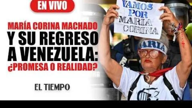 Claudia Macero, jefa de prensa de la líder opositora María Corina Machado, habló con EL TIEMPO tras volver a Venezuela para gestionar el esperado regreso de la también Nobel de Paz. A Machado, se le ha impedido regresar en siete ocasiones a su país en los últimos meses. ¿De qué depende su retorno? Esto es Noticia en Caracas.
#MariaCorinaMachado #VenezuelaHoy #ElTiempoNoticias #Caracas #PoliticaLatam #EstoEsNoticia #Venezuela

SUSCRÍBETE: https://bit.ly/eltiempoYT 

Síguenos en nuestras redes sociales:
X: https://twitter.com/eltiempo 
Facebook: https://www.facebook.com/eltiempo 
Instagram: https://www.instagram.com/eltiempo 

El Tiempo es el medio líder de noticias en Colombia, caracterizado por sus investigaciones y reportajes exclusivos, sobre:  justicia, deportes, economía, política, cultura, tecnología, innovación, cambio climático, entre otros eventos noticiosos en Colombia y el mundo.

Para mayor información ingresa a: https://www.eltiempo.com 

Otros canales de El Tiempo
Citytv: https://www.youtube.com/c/citytvbogota  
Bravíssimo Citytv: https://www.youtube.com/c/BRAVISSIMOCITYTV  
Portafolio: https://www.youtube.com/user/PortafolioCO  
Futbolred: https://www.youtube.com/c/FutbolRedCO