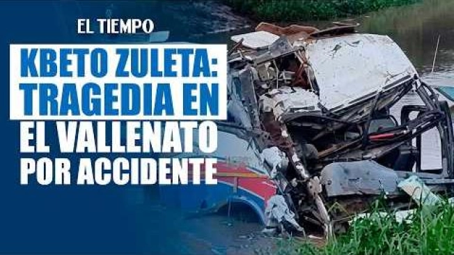 Dos personas murieron y 21 resultaron heridas en el accidente del bus en el que se movilizaba la agrupación vallenata de Kbeto Zuleta, hijo de Poncho Zuleta. El vehículo cayó al río Ariguaní, en jurisdicción de Bosconia, Cesar, cuando los músicos regresaban de una presentación privada en Sincelejo.
Entre las víctimas mortales están Giovanni Lobo, corista, y Harold Santana, guitarrista de la agrupación. Kbeto Zuleta sufrió la amputación de una pierna y los médicos evaluaban su posible traslado a una institución de mayor complejidad.
Joel Martínez, guacharaquero de la agrupación y sobreviviente del accidente, relató los momentos de angustia que vivieron los músicos y recordó a sus compañeros fallecidos. #ElTiempo #NoticiasColombia #ÚltimaHora #KbetoZuleta #PonchoZuleta #Vallenato #Cesar #ELTIEMPO
SUSCRÍBETE: https://bit.ly/eltiempoYT
Síguenos en nuestras redes sociales:
X: https://twitter.com/eltiempo
Facebook: https://www.facebook.com/eltiempo
Instagram: https://www.instagram.com/eltiempo
El Tiempo es el medio líder de noticias en Colombia, caracterizado por sus investigaciones y reportajes exclusivos, sobre: justicia, deportes, economía, política, cultura, tecnología, innovación, cambio climático, entre otros eventos noticiosos en Colombia y el mundo.
Para mayor información ingresa a: https://www.eltiempo.com
Otros canales de El Tiempo
Citytv: https://www.youtube.com/c/citytvbogota
Bravíssimo Citytv: https://www.youtube.com/c/BRAVISSIMOCITYTV
Portafolio: https://www.youtube.com/user/PortafolioCO
Futbolred: https://www.youtube.com/c/FutbolRedCO