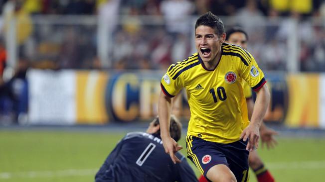 James es el tercer máximo goleador de la Selección Colombia