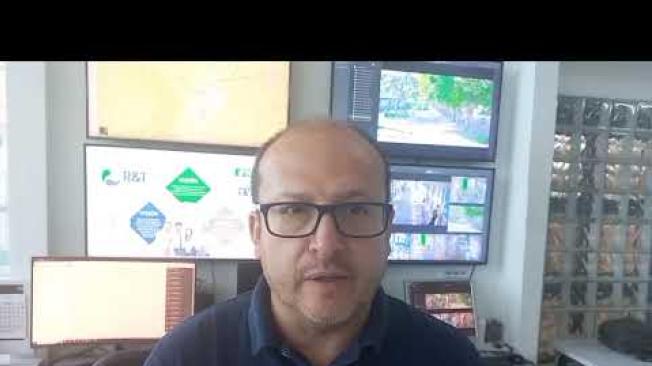 Situación de buses del MIO durante paro en Cali.