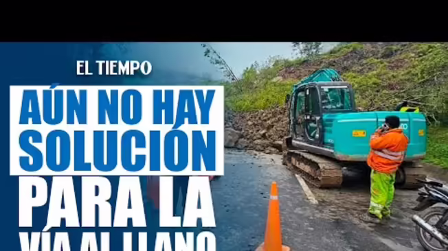 Quince días después del deslizamiento, el Gobernador de Cundinamarca advierte que no hay una solución para la vía al Llano, impactando la competitividad regional.