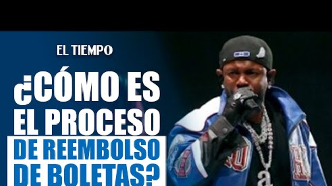 Paso a paso para hacer el proceso de reembolso de boletas de Kendrick Lamar | El Tiempo