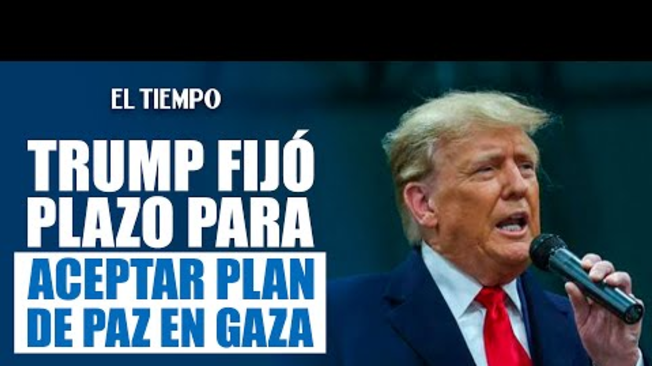 El presidente estadounidense, Donald Trump, dijo el martes que le da a Hamás "tres o cuatro días" para responder a su plan de paz para Gaza, que estipula que los militantes del movimiento deben desarmarse completamente y ser excluidos de futuros roles en el gobierno.