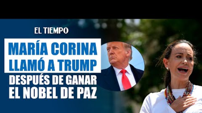 El presidente de Estados Unidos, #DonaldTrump, dijo el viernes que María Corina Machado le dijo que "merecía" el #PremioNobel de la Paz.