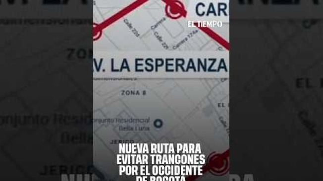 #ElTiempo #Bogotá #MovilidadBogotá #TráficoBogotá #LaEsperanza #SecretaríaDeMovilidad

Desde este lunes 5 de octubre, la Secretaría de Movilidad implementó un piloto que busca mejorar el acceso a Bogotá por el occidente. De lunes a viernes, entre las 5:30 a. m. y las 9:30 a. m., la carrera 128 solo opera hacia el norte entre la calle 13 y la Esperanza. Al llegar a este punto, los vehículos pueden transitar por La Esperanza solo en sentido oriente hasta la carrera 103. Esta última funcionará en sentido norte hasta la calle 26. Esta medida busca liberar los trancones de la calle 13 y repartir los vehículos que ingresan a Bogotá por dos corredores.

SUSCRÍBETE: https://bit.ly/eltiempoYT 

Síguenos en nuestras redes sociales:
X: https://twitter.com/eltiempo 
Facebook: https://www.facebook.com/eltiempo 
Instagram: https://www.instagram.com/eltiempo 

El Tiempo es el medio líder de noticias en Colombia, caracterizado por sus investigaciones y reportajes exclusivos, sobre:  justicia, deportes, economía, política, cultura, tecnología, innovación, cambio climático, entre otros eventos noticiosos en Colombia y el mundo.

Para mayor información ingresa a: https://www.eltiempo.com 

Otros canales de El Tiempo
Citytv: https://www.youtube.com/c/citytvbogota  
Bravíssimo Citytv: https://www.youtube.com/c/BRAVISSIMOCITYTV  
Portafolio: https://www.youtube.com/user/PortafolioCO  
Futbolred: https://www.youtube.com/c/FutbolRedCO