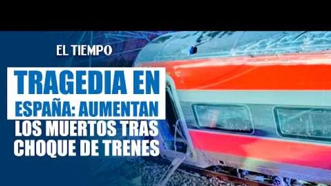 Al menos una treintena de personas murieron este miércoles en la colisión de dos trenes de alta velocidad en España, a unos 150 kilómetros al sur de Madrid, según informaron las autoridades regionales.
Las autoridades advirtieron que el número de víctimas podría aumentar mientras avanzan las labores de atención y se conocen más detalles sobre las circunstancias del accidente.
Siga en EL TIEMPO la información sobre esta emergencia ferroviaria y las actualizaciones oficiales de las autoridades españolas.
#España #AccidenteFerroviario #ChoqueDeTrenes #NoticiasInternacionales #ELTIEMPO
#ElTiempo #NoticiasColombia #ÚltimaHora

SUSCRÍBETE: https://bit.ly/eltiempoYT 

Síguenos en nuestras redes sociales:
X: https://twitter.com/eltiempo 
Facebook: https://www.facebook.com/eltiempo 
Instagram: https://www.instagram.com/eltiempo 

El Tiempo es el medio líder de noticias en Colombia, caracterizado por sus investigaciones y reportajes exclusivos, sobre:  justicia, deportes, economía, política, cultura, tecnología, innovación, cambio climático, entre otros eventos noticiosos en Colombia y el mundo.

Para mayor información ingresa a: https://www.eltiempo.com 

Otros canales de El Tiempo
Citytv: https://www.youtube.com/c/citytvbogota  
Bravíssimo Citytv: https://www.youtube.com/c/BRAVISSIMOCITYTV  
Portafolio: https://www.youtube.com/user/PortafolioCO  
Futbolred: https://www.youtube.com/c/FutbolRedCO