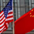 Bandera de China y Estados Unidos