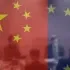 Bandera de China y la Unión Europea