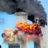 Momento en que el vuelo 175 de United Airlines es estrellado contra la torre sur del World Trade Center de Nueva York. El mundo vio esto en directo, pues ya ardía la torre norte.