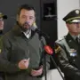 la Administraci??n Distrital y la Polic??a Metropolitana de Bogot??, entregar??n importantes resultados operativos contra la extorsi??n, relacionados con el ???Tren de Aragua??? Alcalde Mayor de Bogot?? , Carlos Fernando Gal??n , el Secretario de Seguridad C??sar Andr??s Restrepo el Coronel, William Lara y el Comandante Polic??a Metropolitana de Bogot?? (E) Coronel, Elver Vicente Alfonso Sanabria
Director de Antisecuestro y Antiextorsi??n en rueda de prensa  anuncian la  captura de  Eryck mano derecha de alias Geovanny del tren de Aragua BOGOT?? 24 de octubre del 2024 . FOTO MAURICIO MORENO CEET EL TIEMPO @mauriciomorenofoto