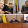 El expresidente ??lvaro Uribe, juez Sandra Heredia y magistrados Tribunal Superior de Bogot??