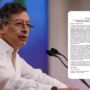 Denuncia contra el presidente Gustavo Petro.