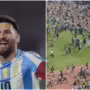 Las autoridades en la India se enfrentaron con aficionados del fútbol en medio de los disturbios generados tras la visita de Leonel Messi