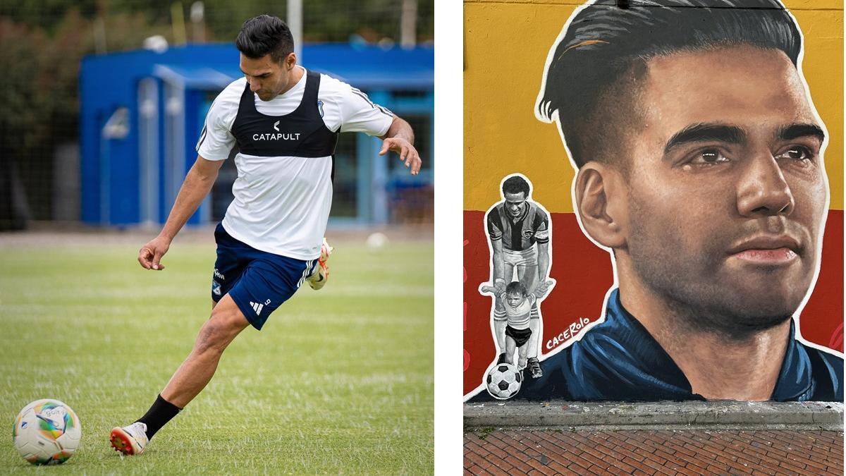Vandalizaron un mural en homenaje a Radamel Falcao García en el estadio ...