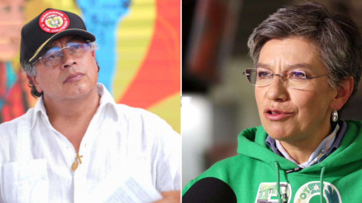 Claudia López y Gustavo Petro aparecen en redes abrazados tras meses de confrontaciones durante el gobierno y la campaña: ‘Hora de máxima unidad’