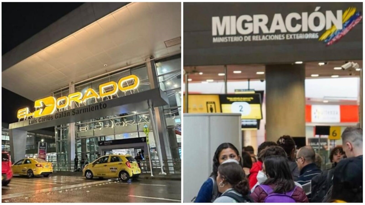Colapso en Migración Colombia del Aeropuerto Internacional El Dorado de Bogotá por puente festivo: largas filas y retrasos en abordajes