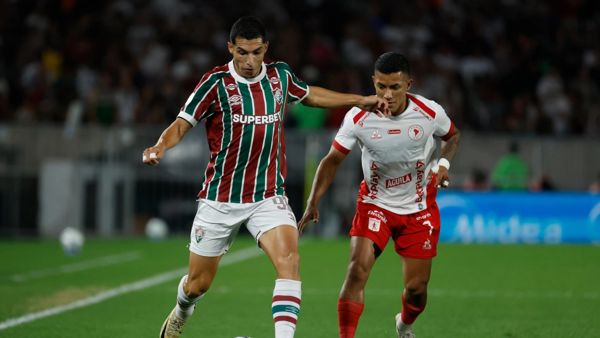 Kevin Serna le hizo la vida imposible a Palmeiras y fue figura con imponente gol que sirvió para que Fluminense diera el golpe