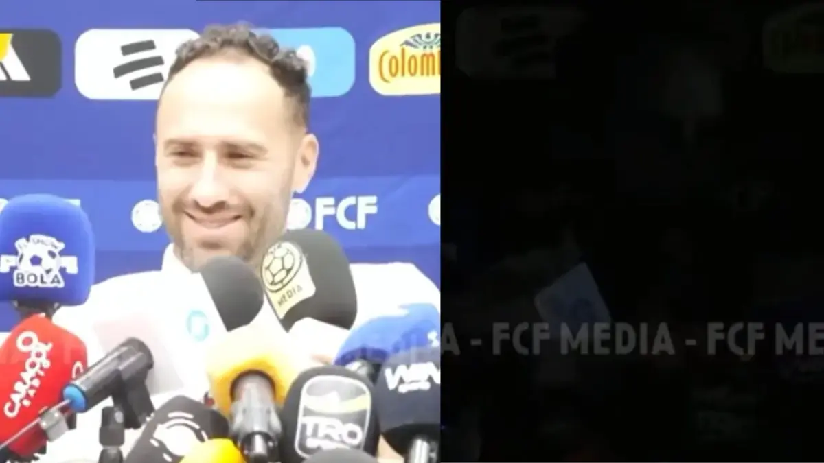Video | A Néstor Lorenzo y David Ospina se les fue la luz en rueda de prensa y viven insólito momento: 'Ojalá no se vaya en el partido'