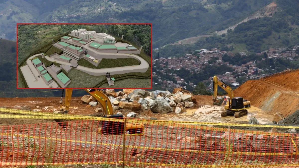 Medellín megaprison reaches 35% completion, operation planned for 2027