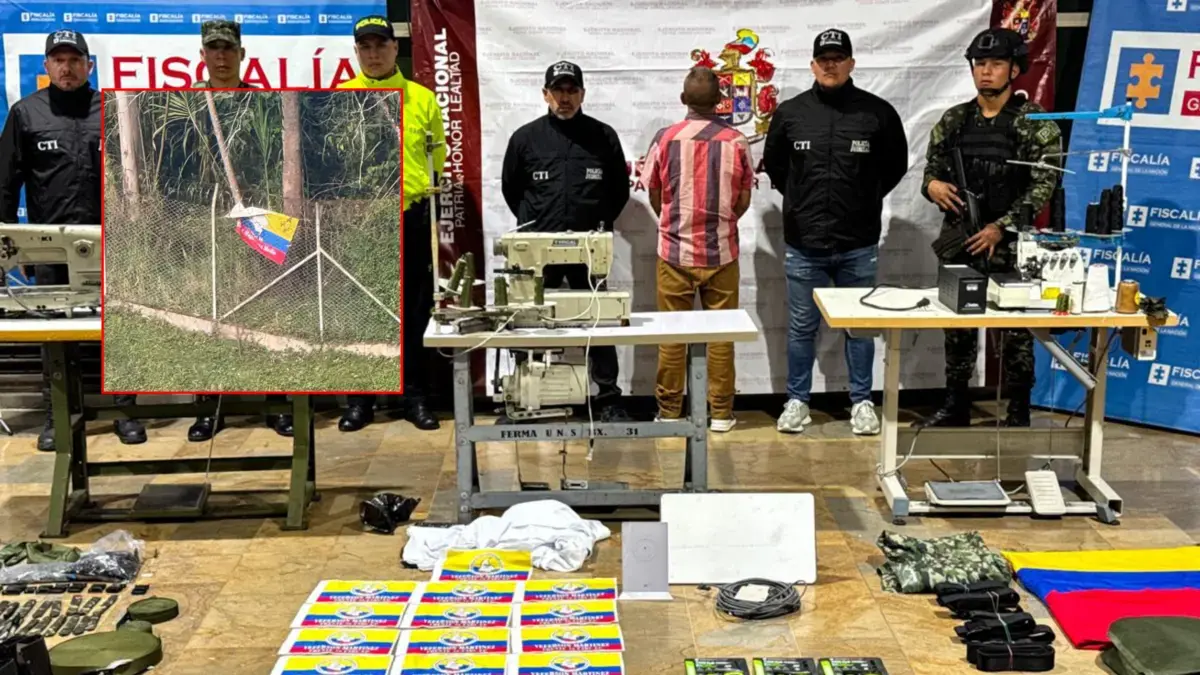Cayó 'El Sastre', cabecilla logístico del frente 36 y presunto responsable de instalar la bandera de las disidencias en el atentado en Medellín