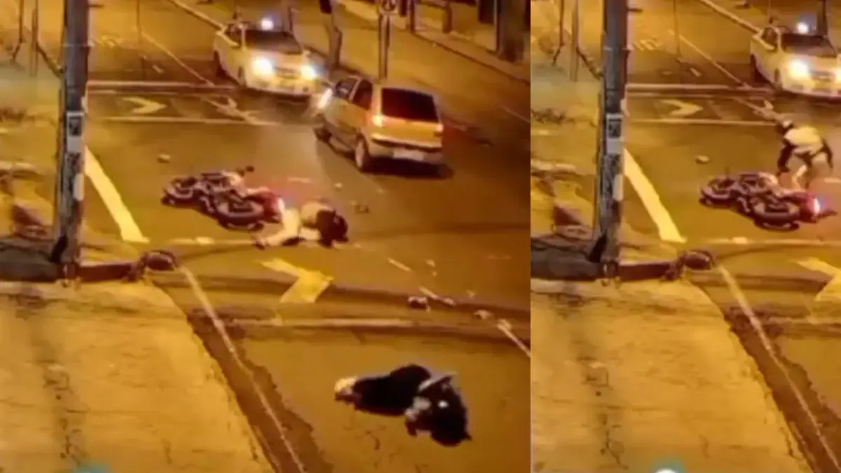 Video dejó en evidencia a un conductor que se preocupó más por su vehículo que por su pareja después de un accidente