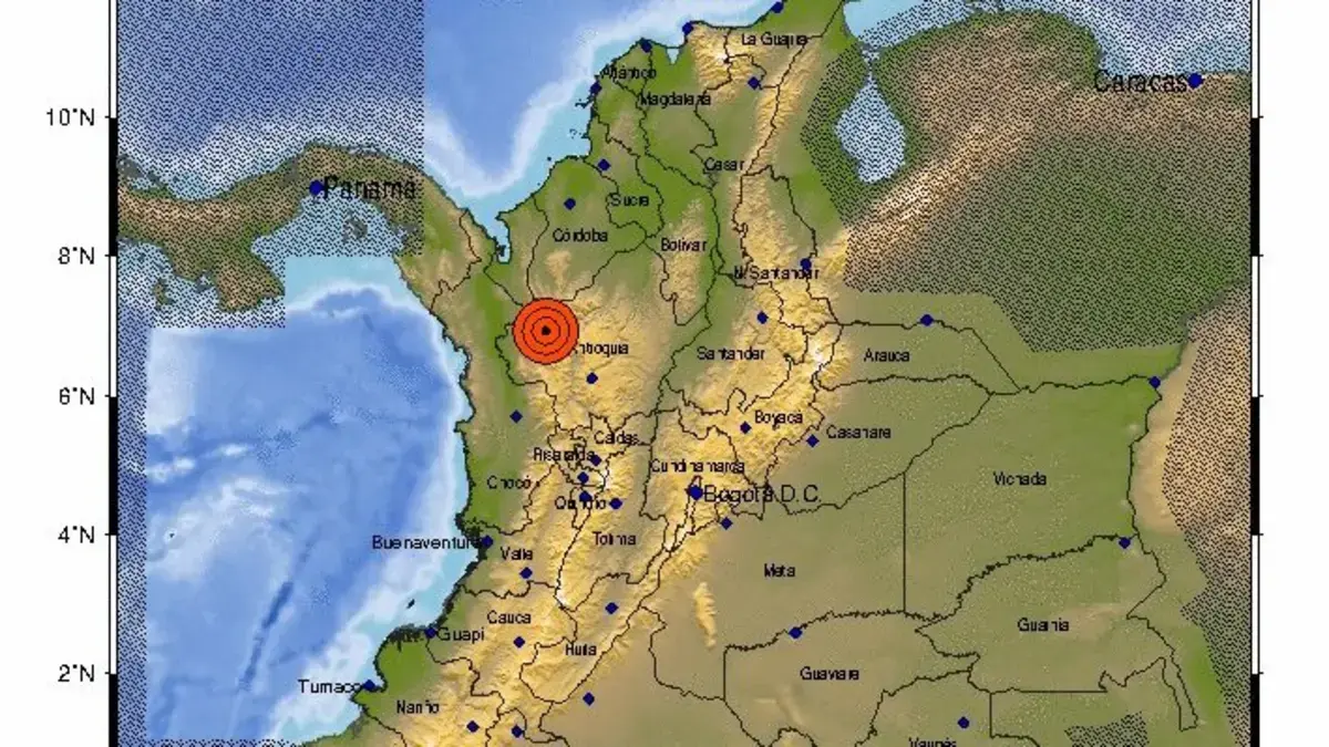 Temblor hoy en Colombia | Reportan nuevo sismo en Antioquia en la madrugada de este 14 de septiembre; epicentro, magnitud y profundidad