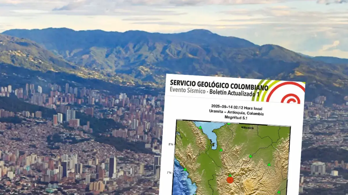 Videos | Así se vivió el temblor de magnitud 5.3 que despertó a los habitantes de Medellín y Antioquia en la madrugada del 14 de septiembre