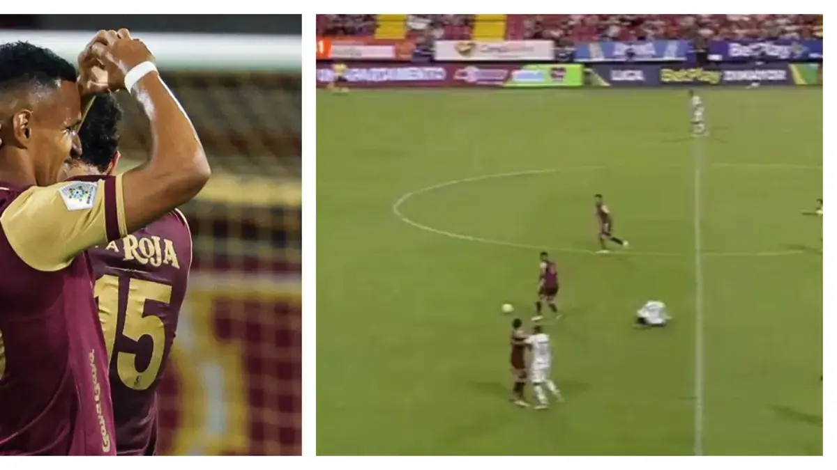 ¿El gol del año en Colombia? Tremenda anotación de Brayan Rovira en victoria del Tolima, casi desde mitad de cancha: video