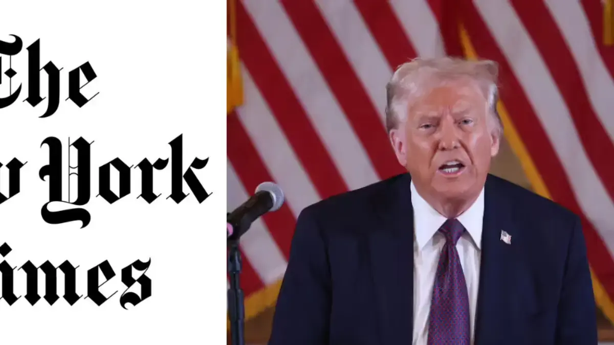 Trump demanda por difamación al The New York Times y exige 15.000 millones de dólares: '¡Esto se acaba, ahora!', afirmó el mandatario