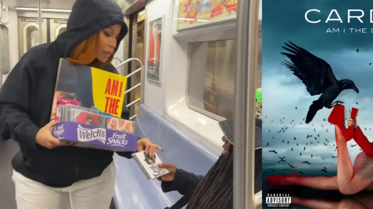 La rapera Cardi B sorprende en el metro de Nueva York al promocionar y vender su nuevo álbum: 'Busco ser un buen ejemplo para mis hijos'