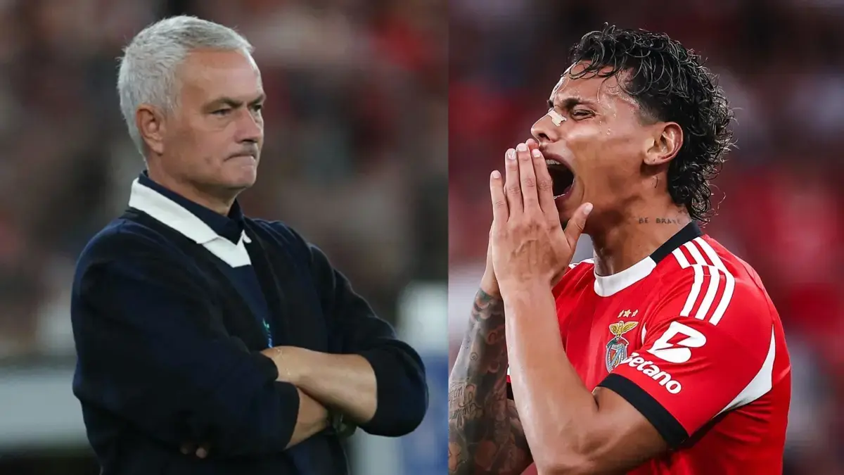 Richard Ríos se quedó sin DT tras el papelón en la Champions League y el Benfica piensa en José Mourinho, al que dejó sin trabajo hace unas semanas