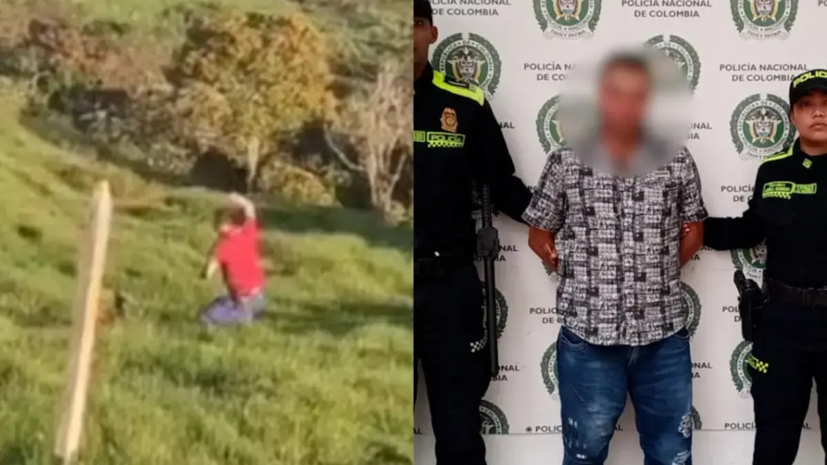 Hombre que quedó grabado en video golpeando brutalmente a su hijo en Yarumal, Antioquia, fue judicializado: le impusieron detención domiciliaria
