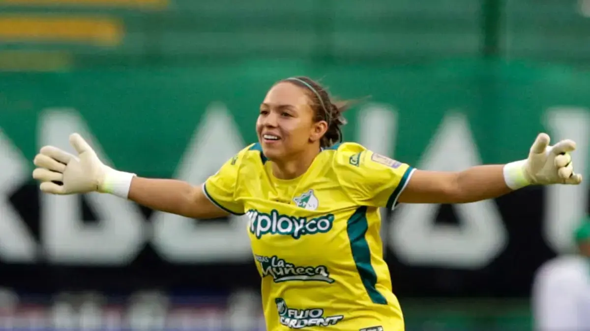 Luisa Agudelo, la heroína en la coronación del Deportivo Cali en la Liga femenina: clave al atajar un cobro en la tanda de penaltis