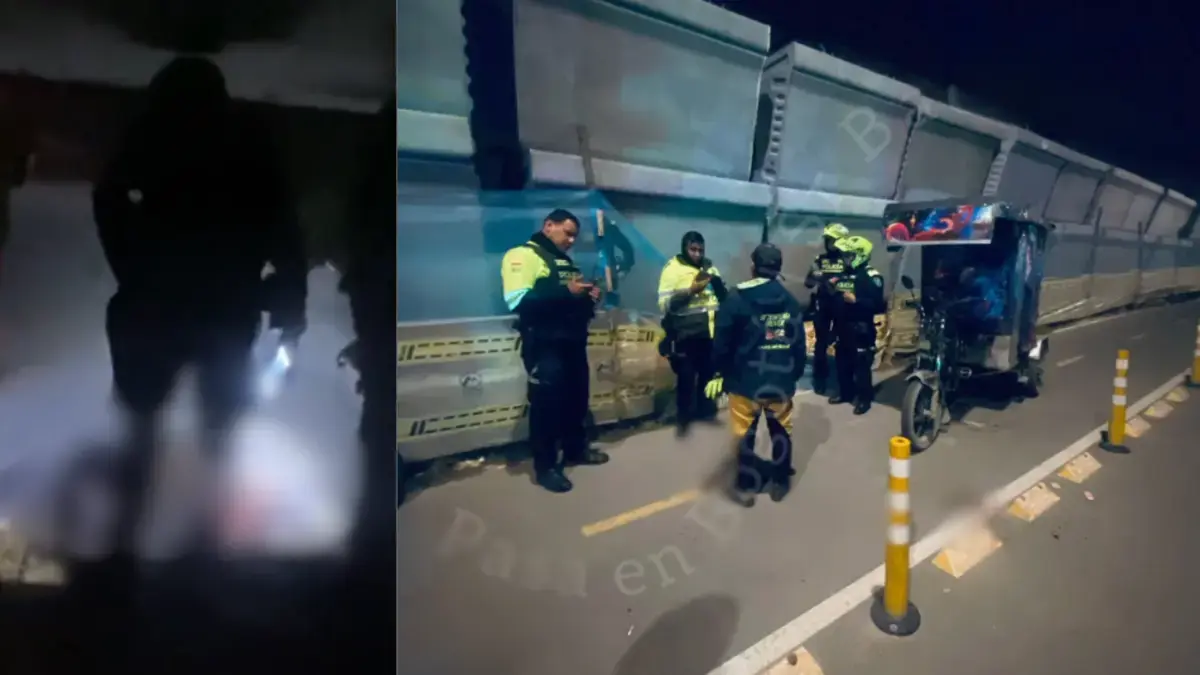 Hallaron cadáver de un hombre dentro de las obras del Metro de Bogotá: presuntos sicarios llegaron al lugar en un bicitaxi