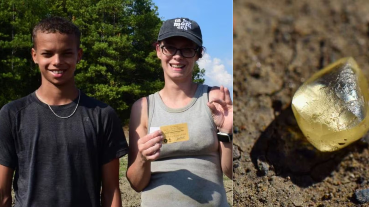 Familia estaba de excursión y encontró un diamante natural en un parque de Estados Unidos; no es el primero que se halla allí: ‘Era demasiado grande’