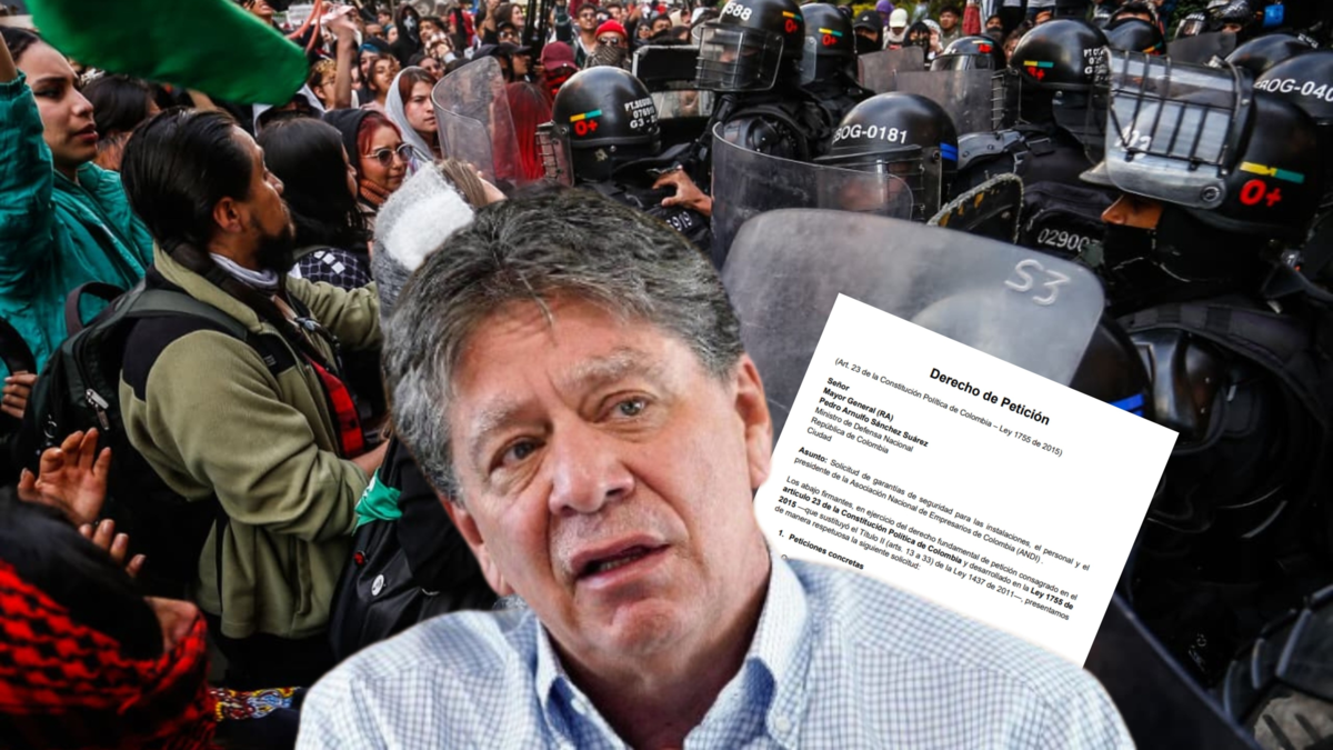 Exministros y empresarios presentan derecho de petición al Ministerio de Defensa para proteger a la Andi en medio de las protestas y el vandalismo