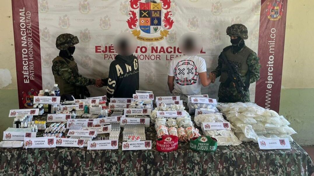 Hospital clandestino del 'clan del Golfo' fue desmantelado por el Ejército en El Bagre (Antioquia): hallaron medicamentos valorados en $190 millones