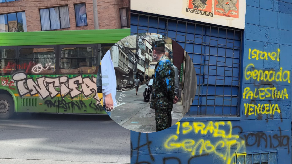 Una iglesia, dos buses de TransMilenio y varios locales comerciales vandalizados: así quedó Bogotá después de las marchas propalestina
