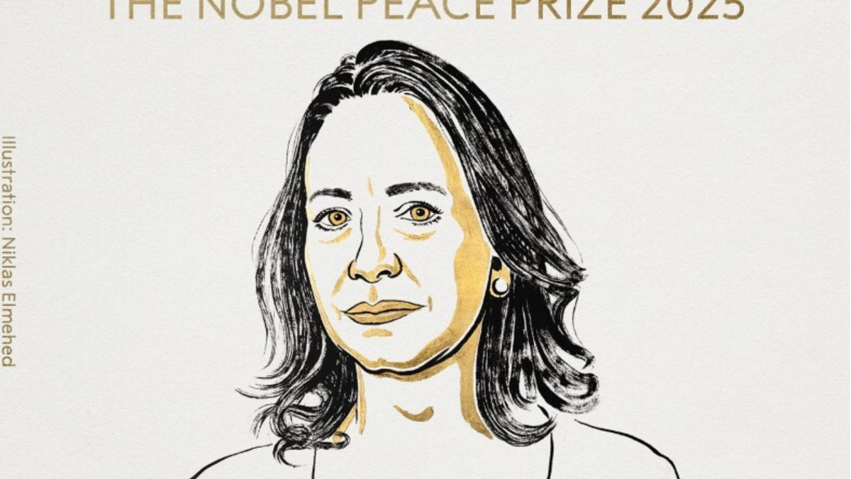 María Corina Machado, líder opositora de Venezuela, recibe el Premio Nobel de la Paz 2025